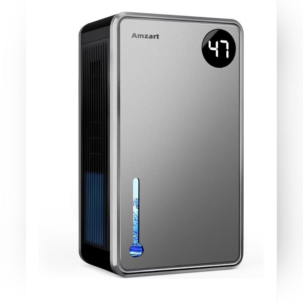 NEW AMZART Grey Dehumidifier 1000sq Ft